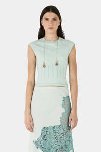 Hansen Gretel: Hansen & Gretel - Gigi Topstich Tee - Seafoam