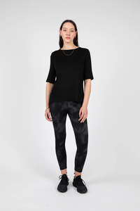 Marlow - Anytime 3/4 Sleeve Tee - Black