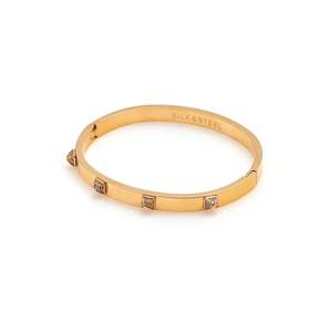 Silk And Steel: Silk & Steel - Prism Bangle - Gold