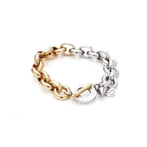 Silk And Steel: Silk & Steel - Heirloom Two Tone Bracelet