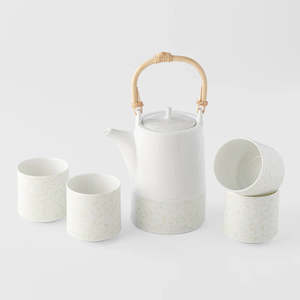 Naibu Pottery: Naibu - Green Bamboo Tea Set