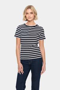 Saint Tropez: Saint Tropez - Aster SZ SS Stripe T-Shirt