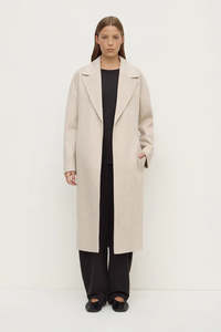 Womens: Assembly Label - Ivy Wool Coat - Oat Marle