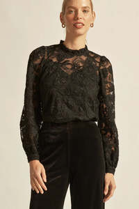 Womens: Zoe Kratzmann - Glint Top - Black