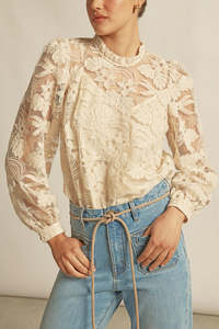 Womens: Zoe Kratzmaznn- Glint Top - Ecru