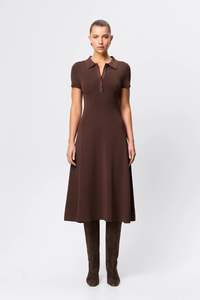 Mossman - Petra Midi Dress - Chocolate