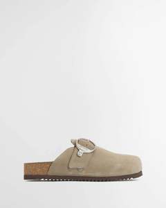 Footwear: Barbour - Kyra Closed Toe Sandal - Taupe Suede