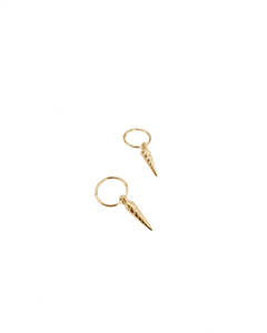 Jewellery: Rachel Stichbury - Petite Unicorn Shell | Sleepers - Gold Plated