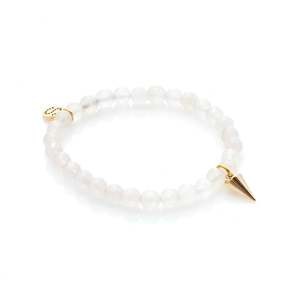 Silk & Steel - Love Hate Bracelet - Rose Quartz & Gold