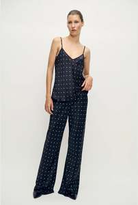 Silk Laundry - Bias Cut Cami - Small Polka Dot