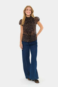 Saint Tropez: Saint Tropez - Lilja Shirt - Chocolate Brown