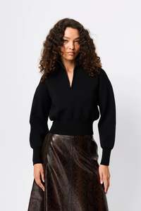 Sweaters Knitwear: Mossman - Lexington Sweater - Black