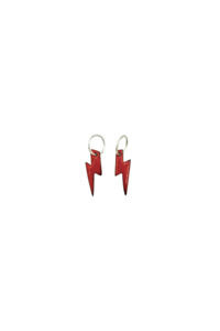 Jewellery: Rachel Stichbury - Reversable Lightning Bolts - Bright Red