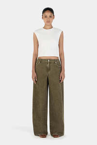 Hansen & Gretel - Paige Denim Jeans - Khaki