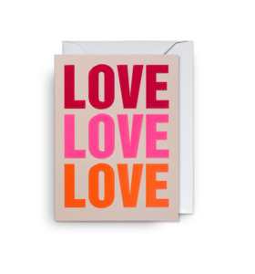 Greeting Cards: CARD - Love Love Love - Mini