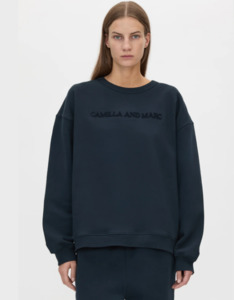 Sweaters Knitwear: CAMILA AND MARC - TIA FLOCKING LOGO CREW