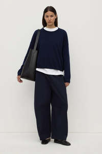 Assembly Label - Lola Barrel Pant - Navy