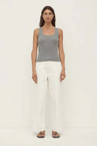 Bottoms: Assembly Label - Womens Boyfriend Jean - Vintage White