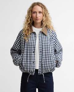 Coats Jackets: Barbour - Ovingham Casual Jacket - Gingham Navy/Neutral