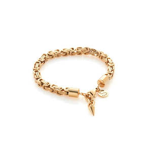 Silk And Steel: SILK & STEEL - MERIDIAN BRACELET - GOLD
