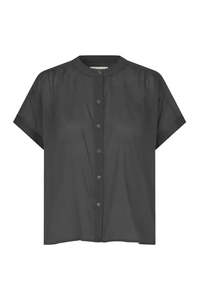 Tops: LOLLYS LAUNDRY -MYA SHIRT - WASHED BLACK