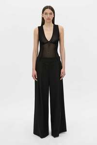Tops: Camilla & Marc - Elandra Textured Bodysuit - Black