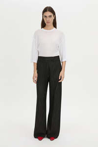 CAMILLA & MARC - ALVAR WIDE LEG PANT - BLACK/WHITE STRIPE