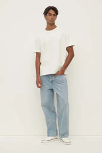 Denim: ASSEMBLY LABEL - RELAXED JEAN - INDIGO FADE