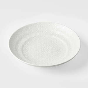 NAIBU - WHITE STAR FLAT SERVING BOWL