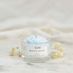 Candles: Flowers in Glass Tealights