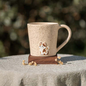 Character Mugs Other Odd Pieces: Brown Calico Cat Mug