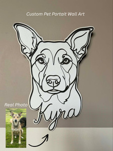 Custom Pet Portrait Wall Art