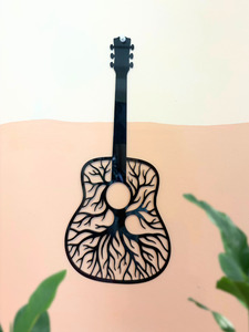 Glow Guardians Night Lights: Guitar Wall Art
