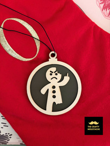 For Her: Grumpy Gingerbread Man Bauble