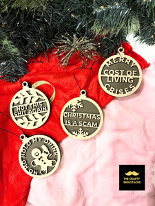 Christmas Baubles: Anti Christmas Bauble Set