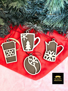 Christmas Baubles: The Coffee Lover Bauble Set