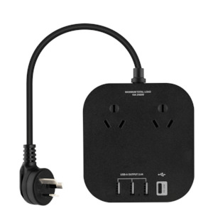 PD 20W Power Hub 2 Sockets with 4 USB Outlets