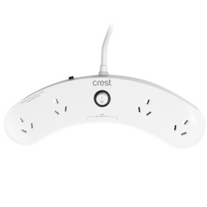 Curved Desktop Power Board 4 Sockets with USB Charging