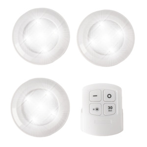 Remote Control Push Night Light Set - 3 Pack