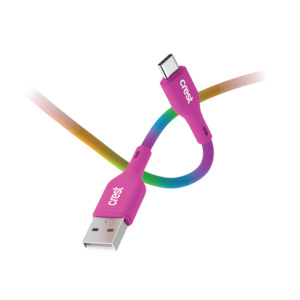 Charging Cables: USB-C to USB-A Cable 1m - Rainbow