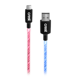 Charging Cables: TechXtras RGB USB-C to USB-A with 1M