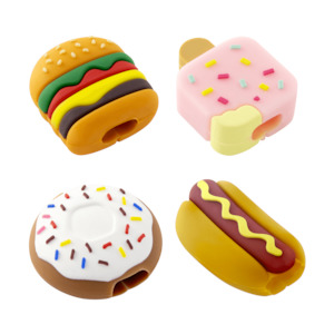 Cable Protectors Novelty Food - Assorted 4 Pack