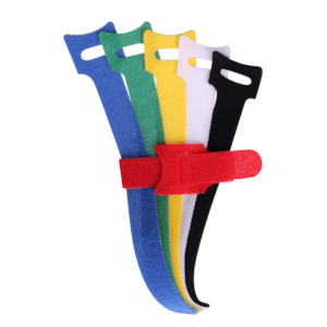 Cables: Cable Organiser Hook and Loop Straps - 6 Pack