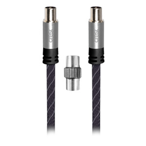 Triple Shield TV Antenna Cable 4M With Adaptor