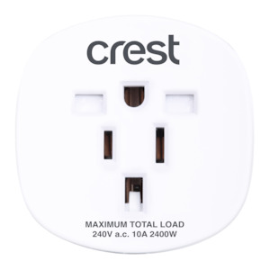 Travel Adaptors: Crest Universal Travel Power Adaptor - AUS