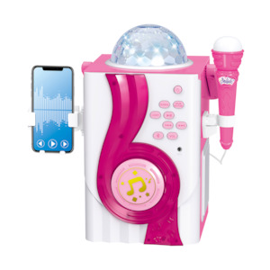 Audio: TechXtras Bluetooth Karaoke With Disco Lights Pink