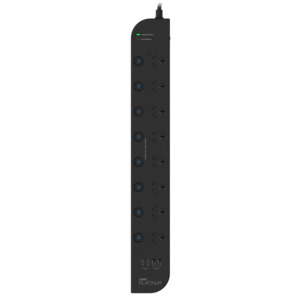 Surge Protected Power Boards: Platinum Surge Protector 8 Socket Switched Power Board with 4 USB Ports PD 65W - 1.8M