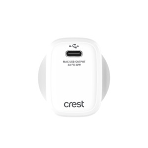 Power: 20W PD USB-C Wall Charger