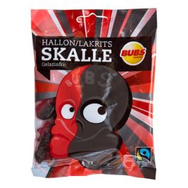 Products: Bubs Raspberry Salty Licorice Skulls - The Vegan LTD