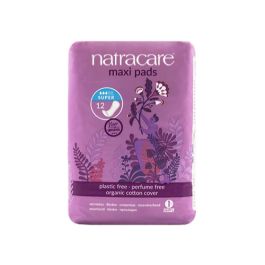 Natracare Maxi Pads - 12 Super - The Vegan LTD
